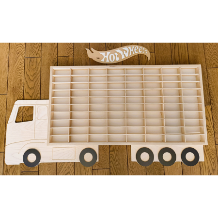 Półka na Samochodziki Autka Resoraki Hot Wheels Scania model złożony